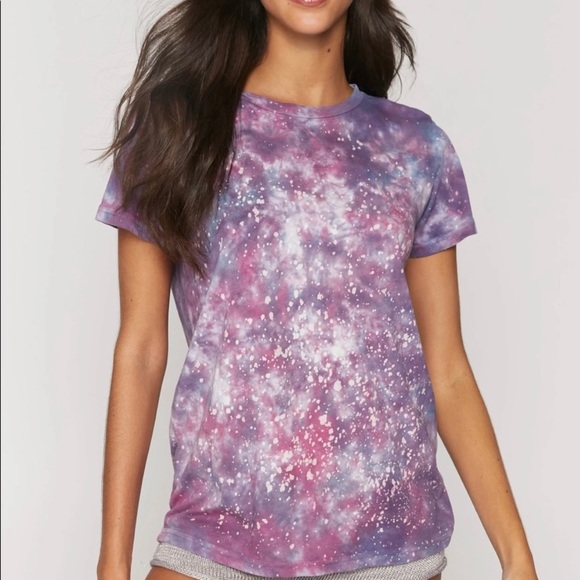 Spiritual Gangster Tops - Aurora Galaxy Tie Dye Tshirt by Spiritual Gangster